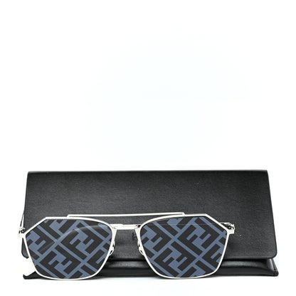 Fendi Metal Aviator Sunglasses FFM0022/S Silver 7 of 7