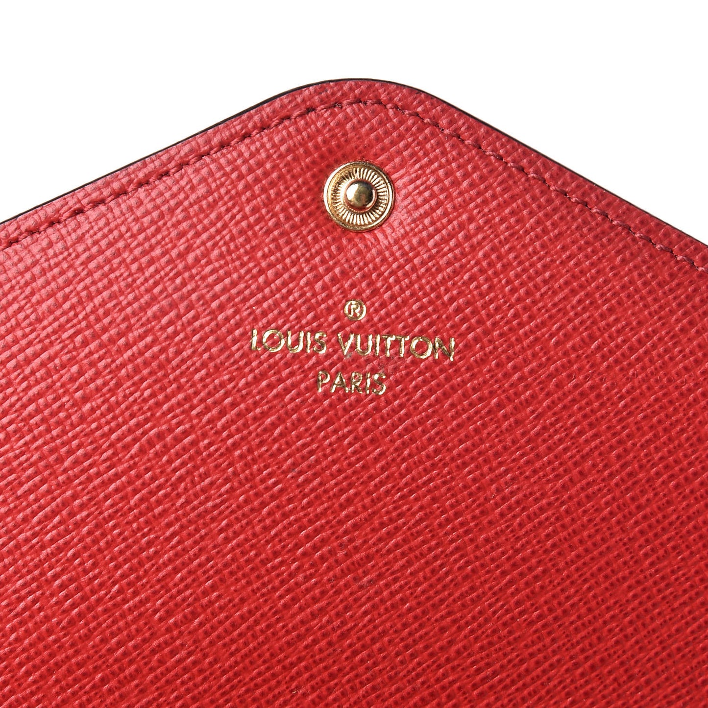 Damier Ebene Josephine Wallet Red