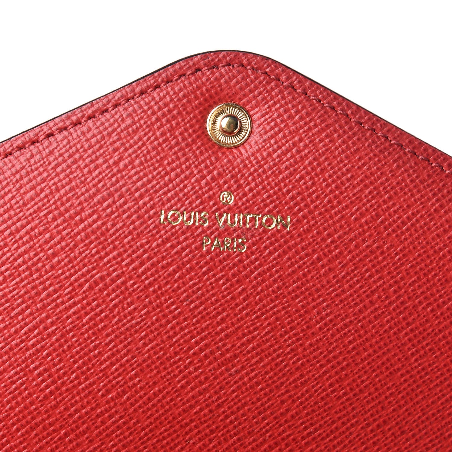 Louis Vuitton Damier Ebene Josephine Wallet Red 6 of 7