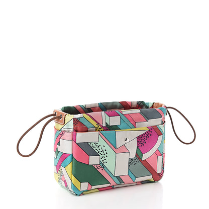 Hermes Silk On A Summer Day Fourbi 20 PM Pouch Tosca Bleu Paon 2 of 7