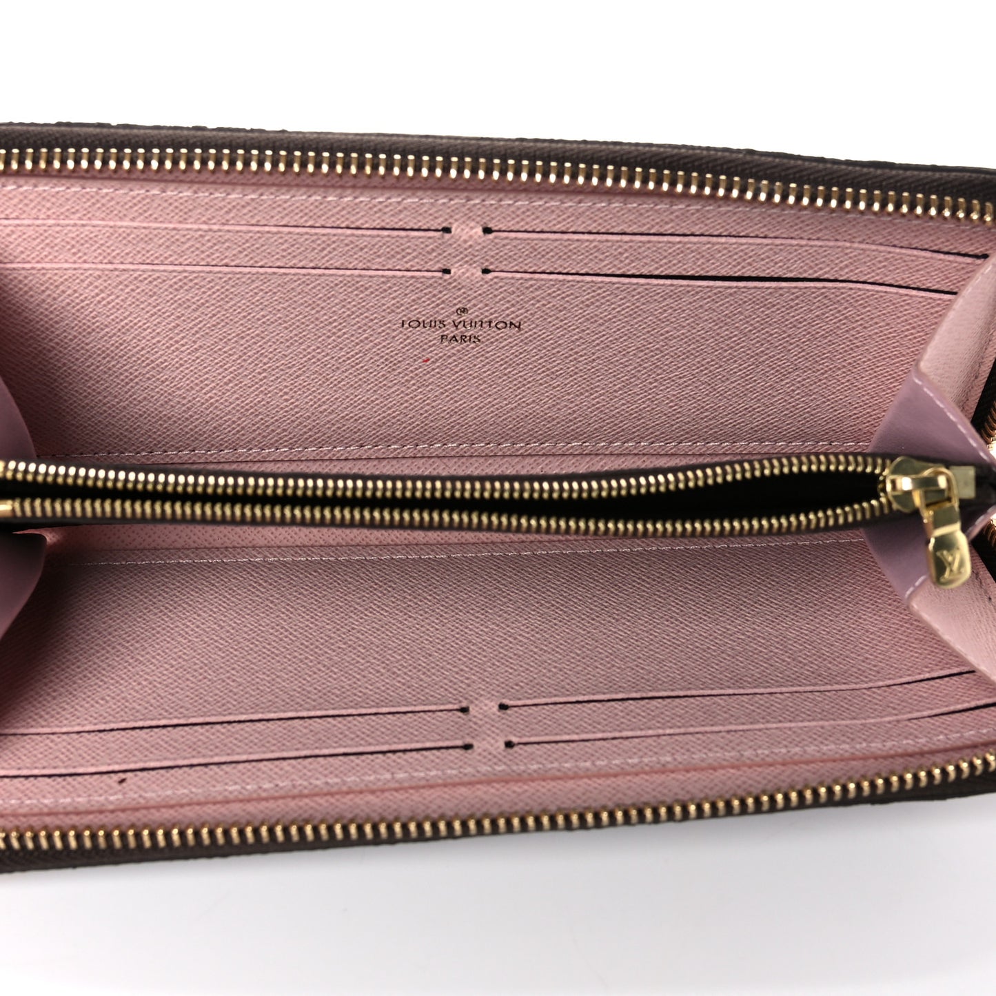 Monogram Clemence Wallet Rose Ballerine