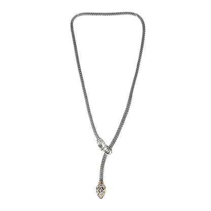 John Hardy Sterling Silver 18K Yellow Gold Legends Naga Dragon Lariat Necklace 2 of 3
