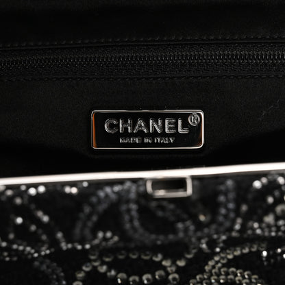 Chanel Tweed Strass Pudong Clutch Black 6 of 7