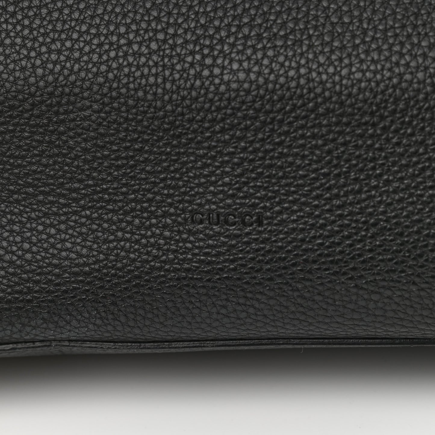 Pebbled Calfskin Large Bamboo Daily Top Handle Bag Black