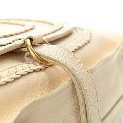 Chloe Calfskin Braided Medium Marcie Satchel Natural 15 of 16