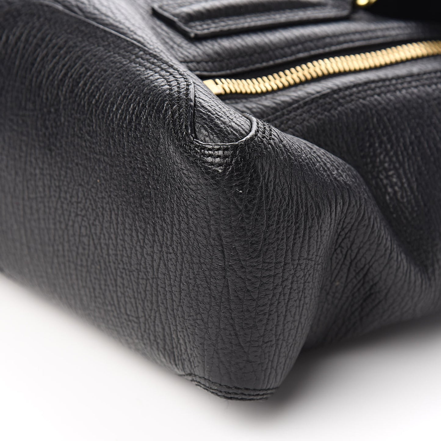3.1 Textured Calfskin Medium Pashli Satchel Black