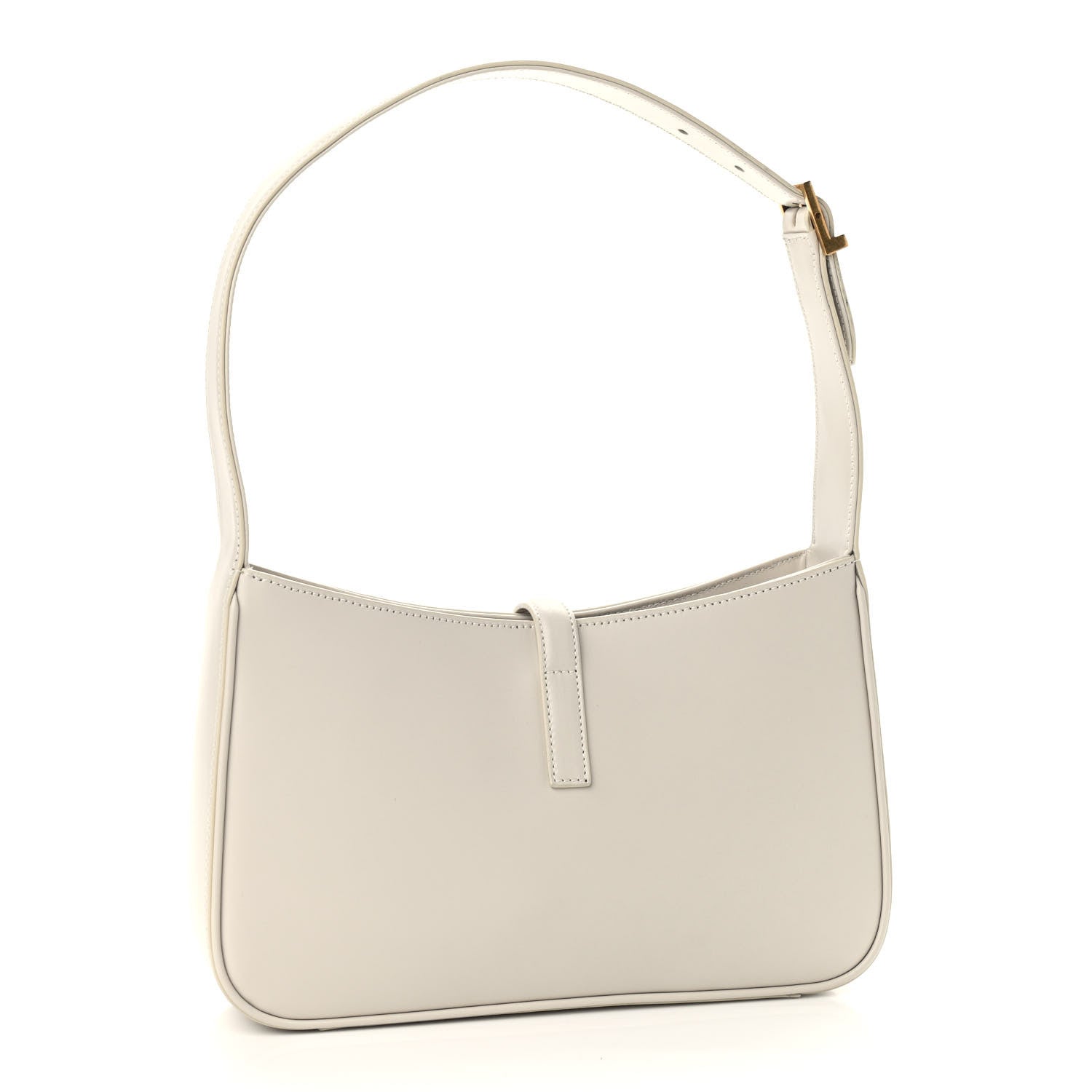Saint Laurent Smooth Calfskin Le 5 A 7 Hobo Blanc Vintage 3 of 9