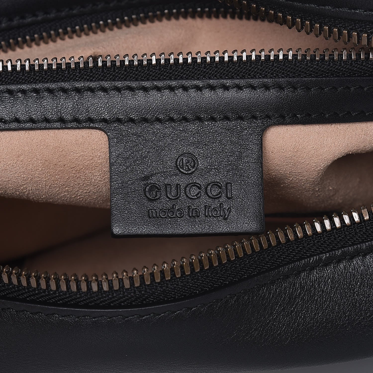 Gucci Calfskin Matelasse GucciGhost Medium GG Marmont Chain Shoulder Bag Black New Acquamarine 6 of 11