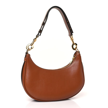 Celine Smooth Calfskin Medium Ava Logo Shoulder Bag Tan 3 of 8