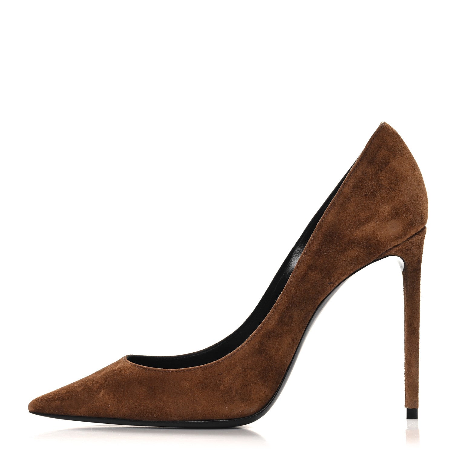 Saint Laurent Suede Zoe 105 Pump 36.5 Caramel 1 of 9