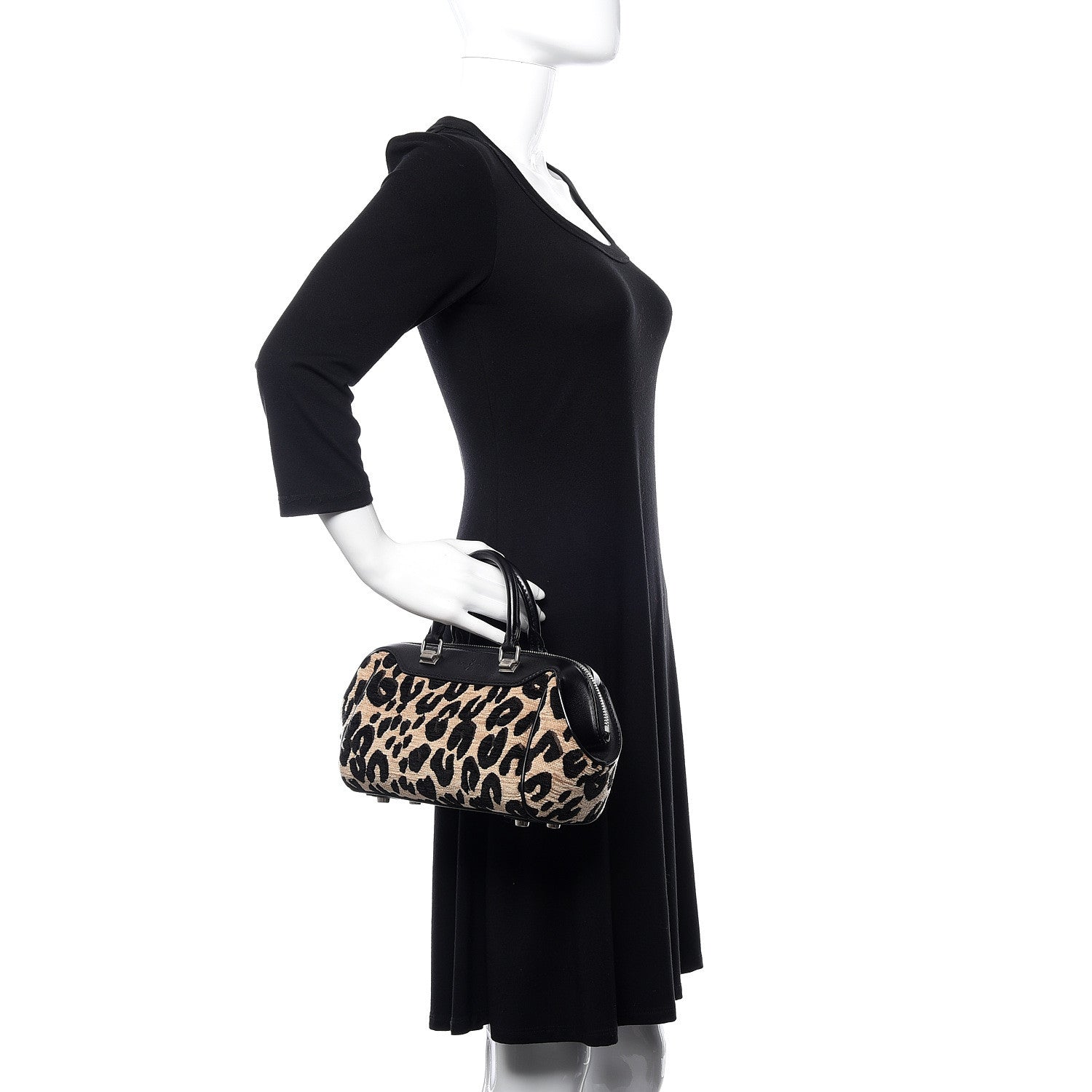 Louis Vuitton Jacquard Velvet Leopard Print Stephen Sprouse Baby Bag 2 of 10