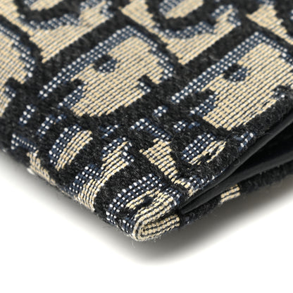 Christian Dior Oblique Saddle Chain Long Wallet Blue 10 of 12