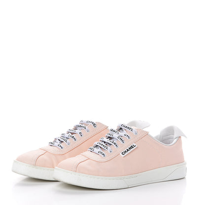 Chanel Canvas Womens Sneakers 38 Light Pink 3 of 7