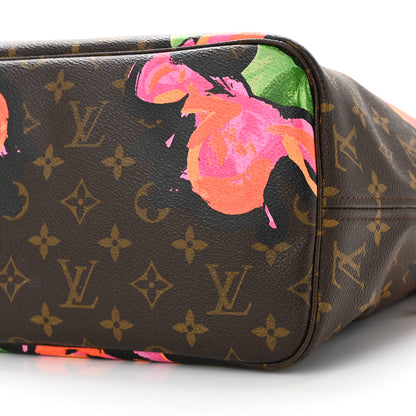Louis Vuitton LOUIS VUITTON Monogram Roses Neverfull MM 9 of 14
