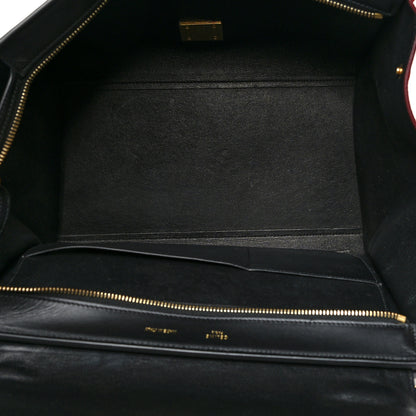 Celine Bullhide Calfskin Medium Tri-Color Trapeze Carmin 5 of 14