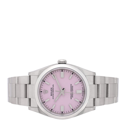 Rolex Stainless Steel 36mm Oyster Perpetual Watch Candy Pink 126000 2 of 5