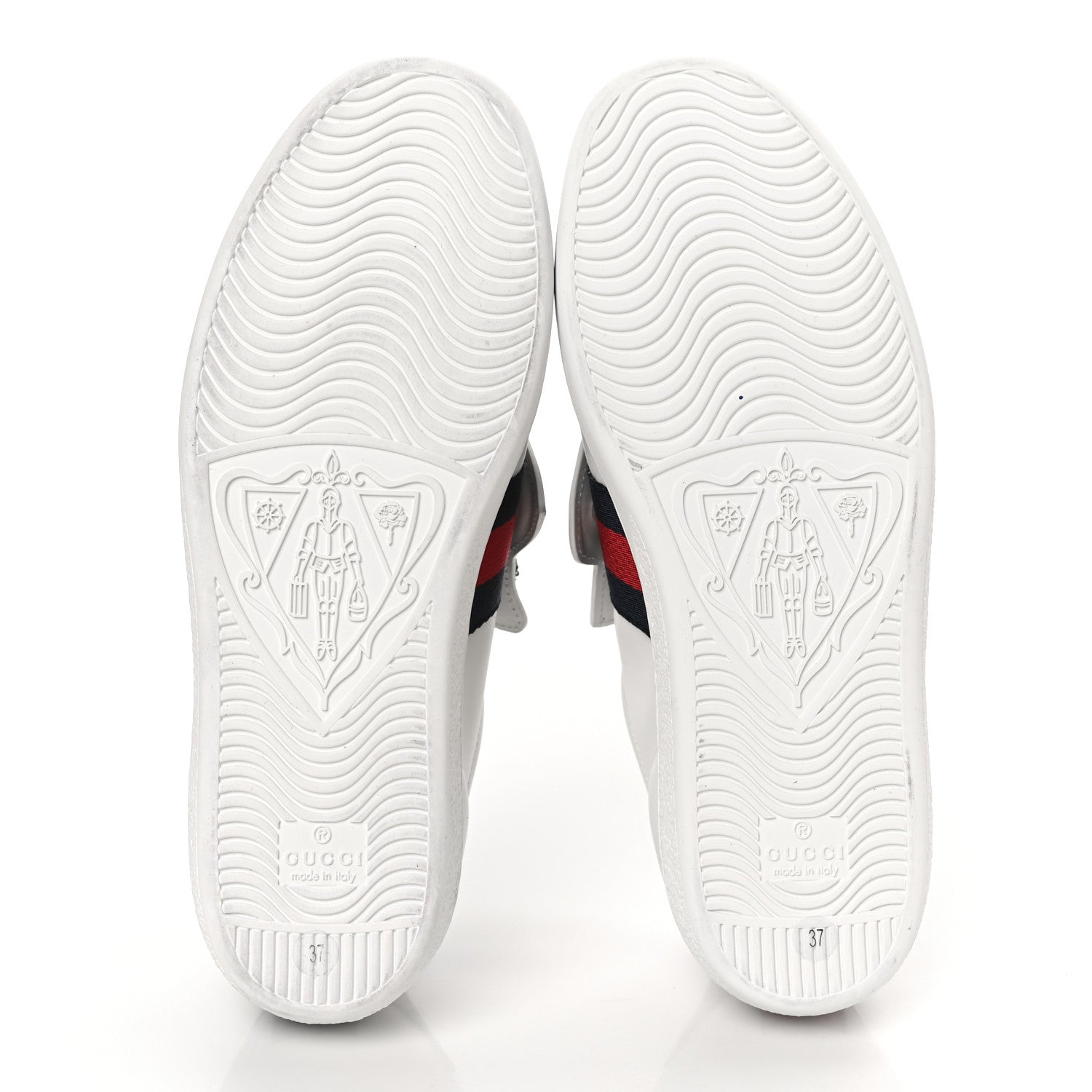 Gucci Calfskin Ayers Web Womens Ace Bow Lace Sneakers 37 White 5 of 8