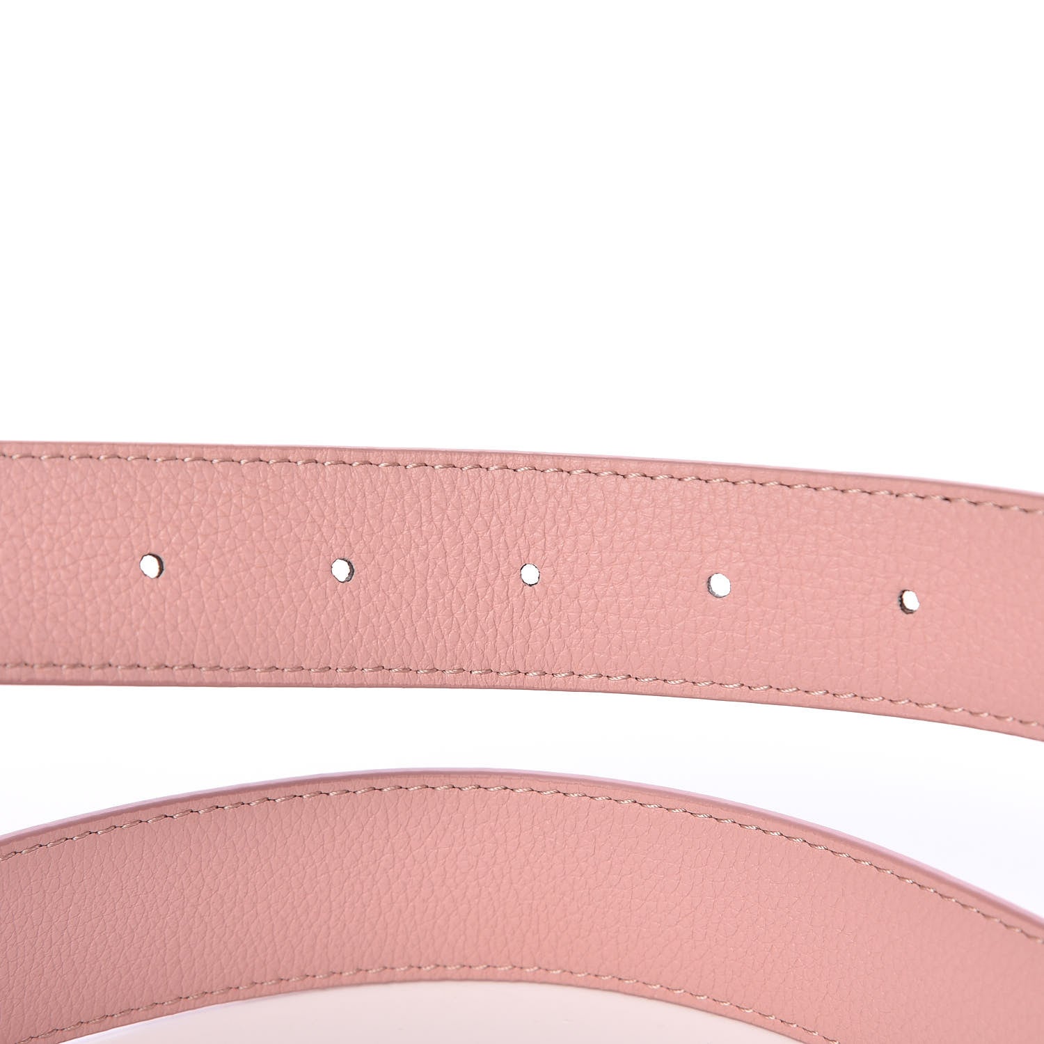 Louis Vuitton Calfskin Monogram 30mm LV Initiales Reversible Belt 85 34 Rose Ballerine 4 of 5