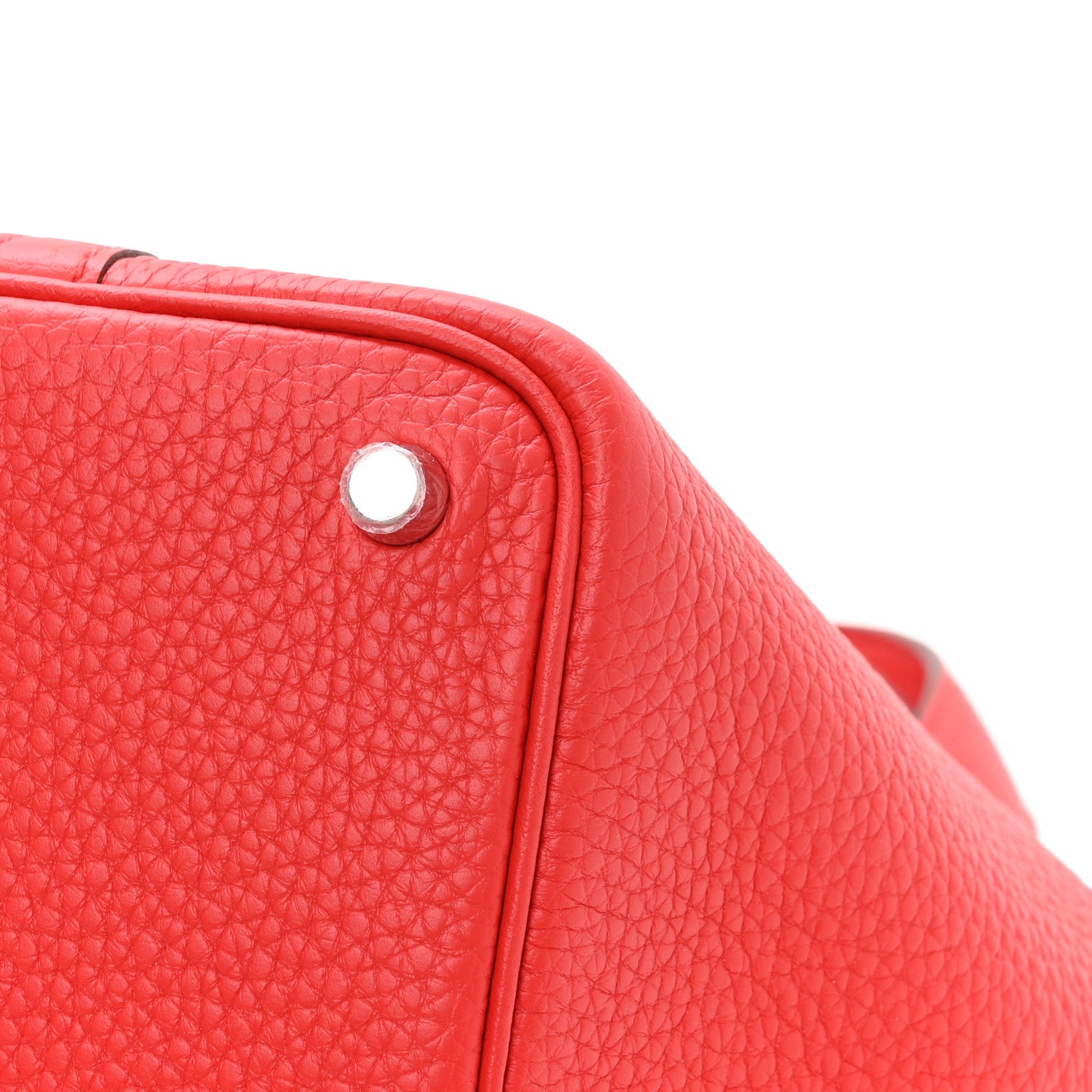 Hermes Taurillon Clemence Picotin Lock 18 PM Rouge de Coeur 9 of 12