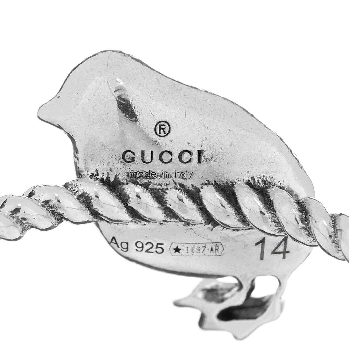Sterling Silver Chick Ring 54 6.75