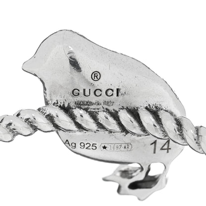 Gucci Sterling Silver Chick Ring 54 6.75 4 of 5