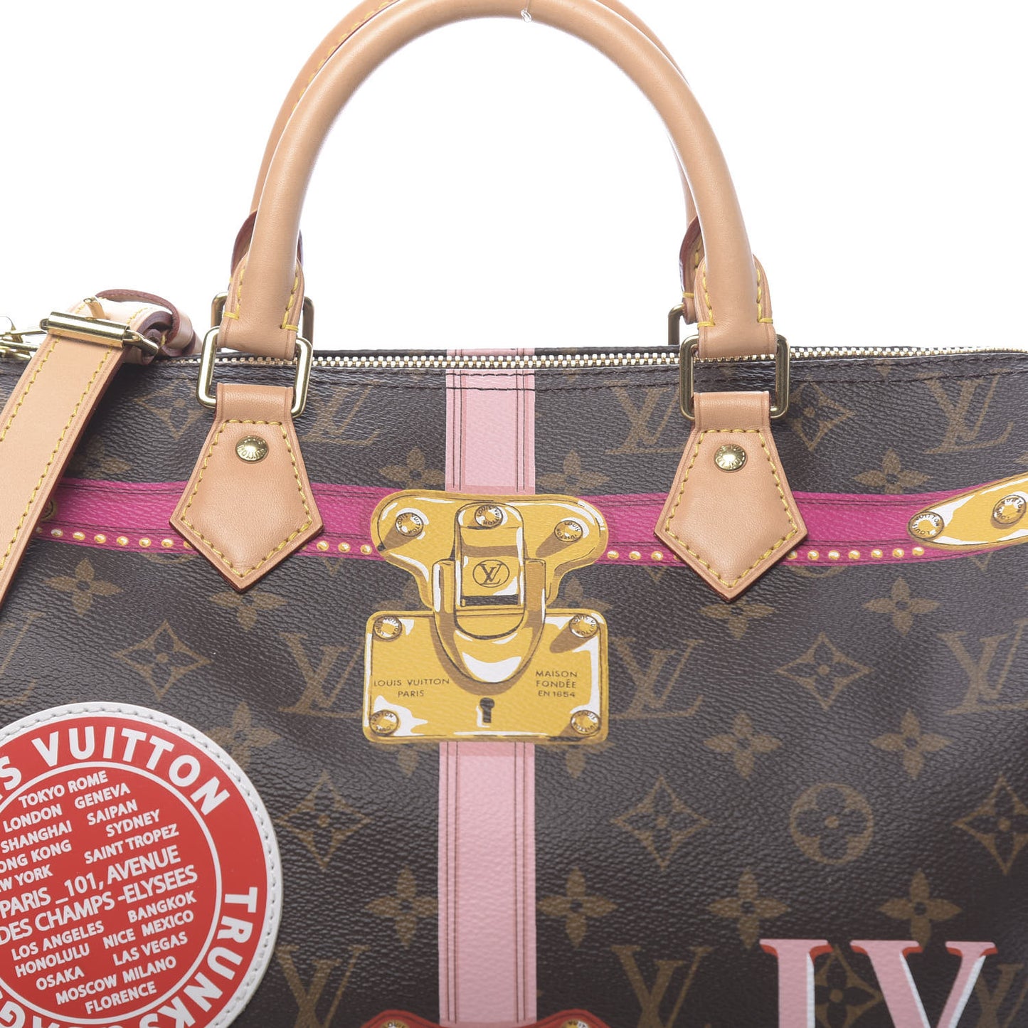Monogram Summer Trunks Speedy Bandouliere 30
