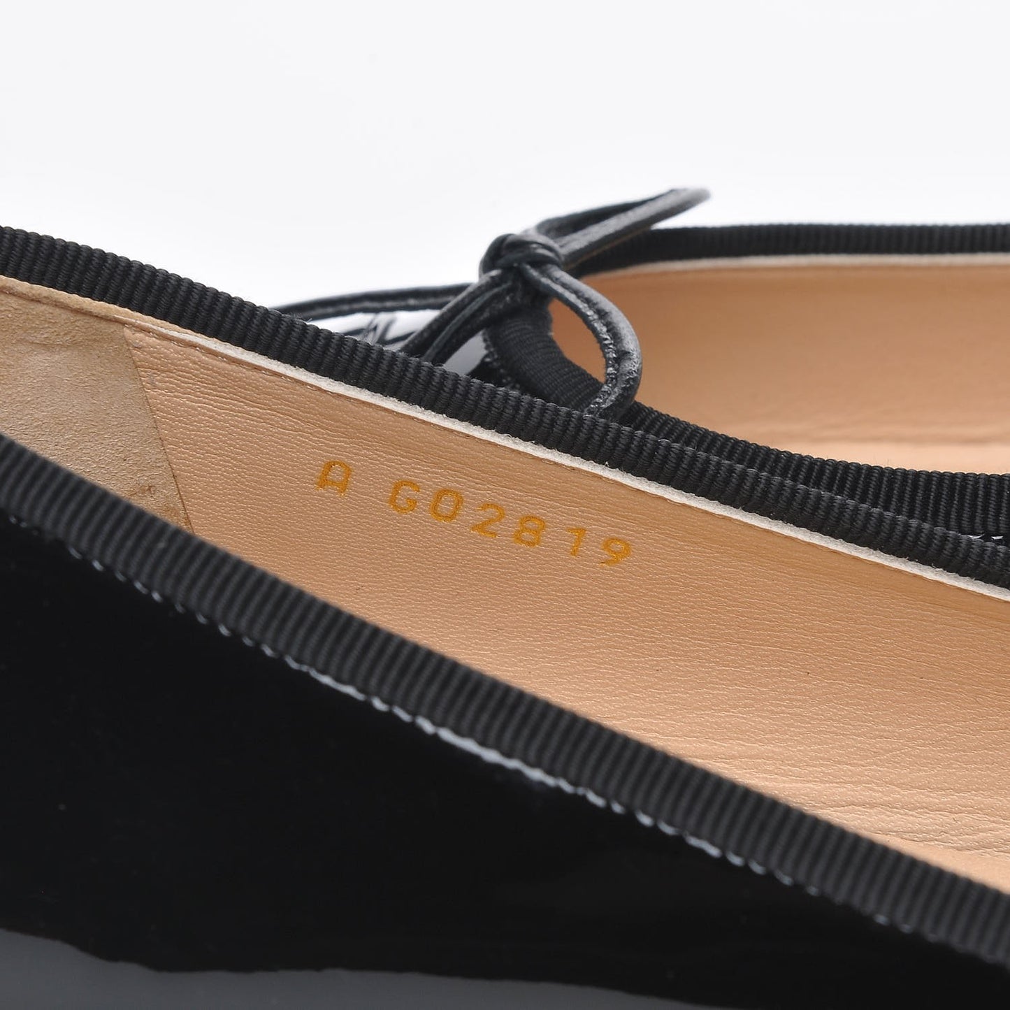 Patent CC Cap Toe Ballerina Flats 42 Black