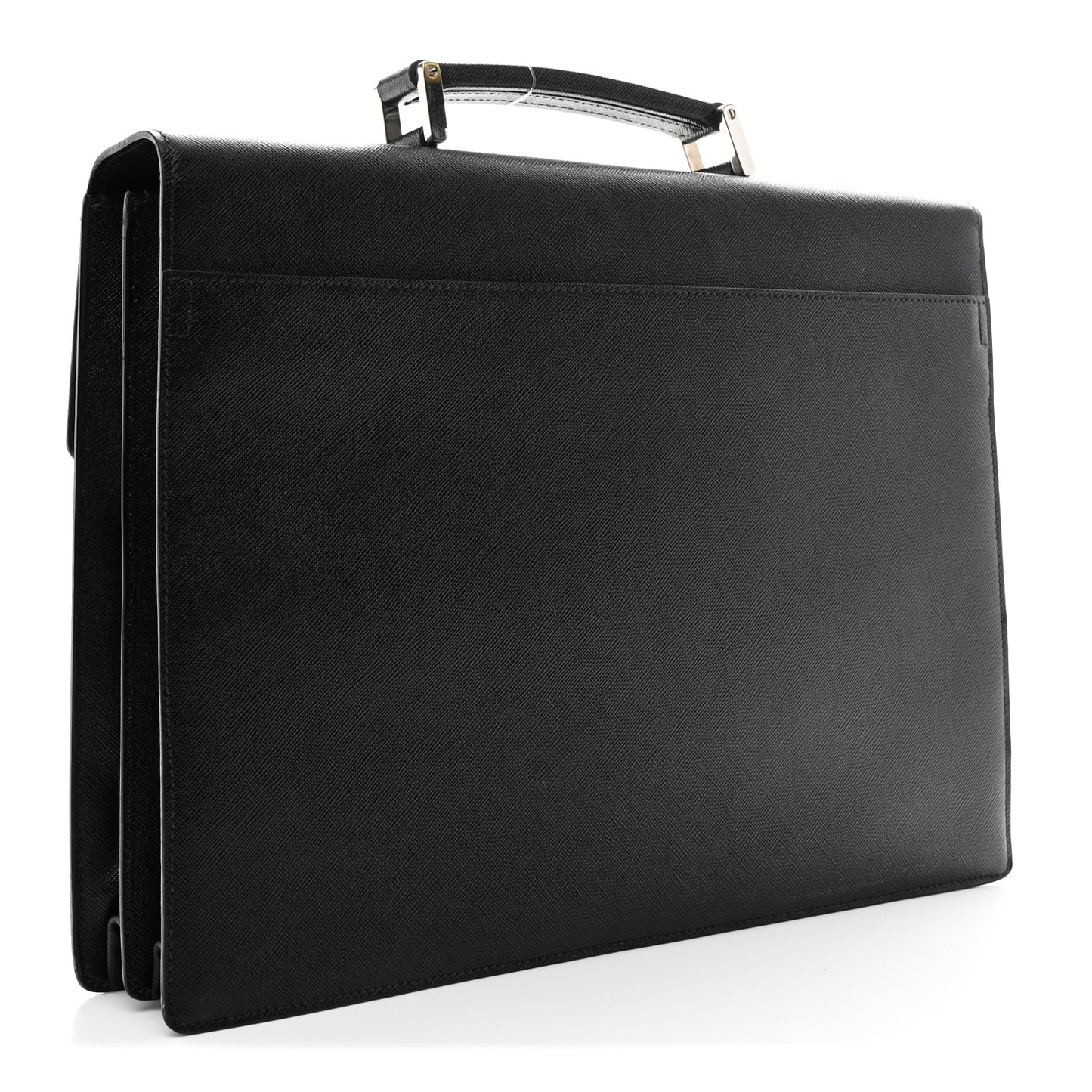 Saffiano Briefcase Black