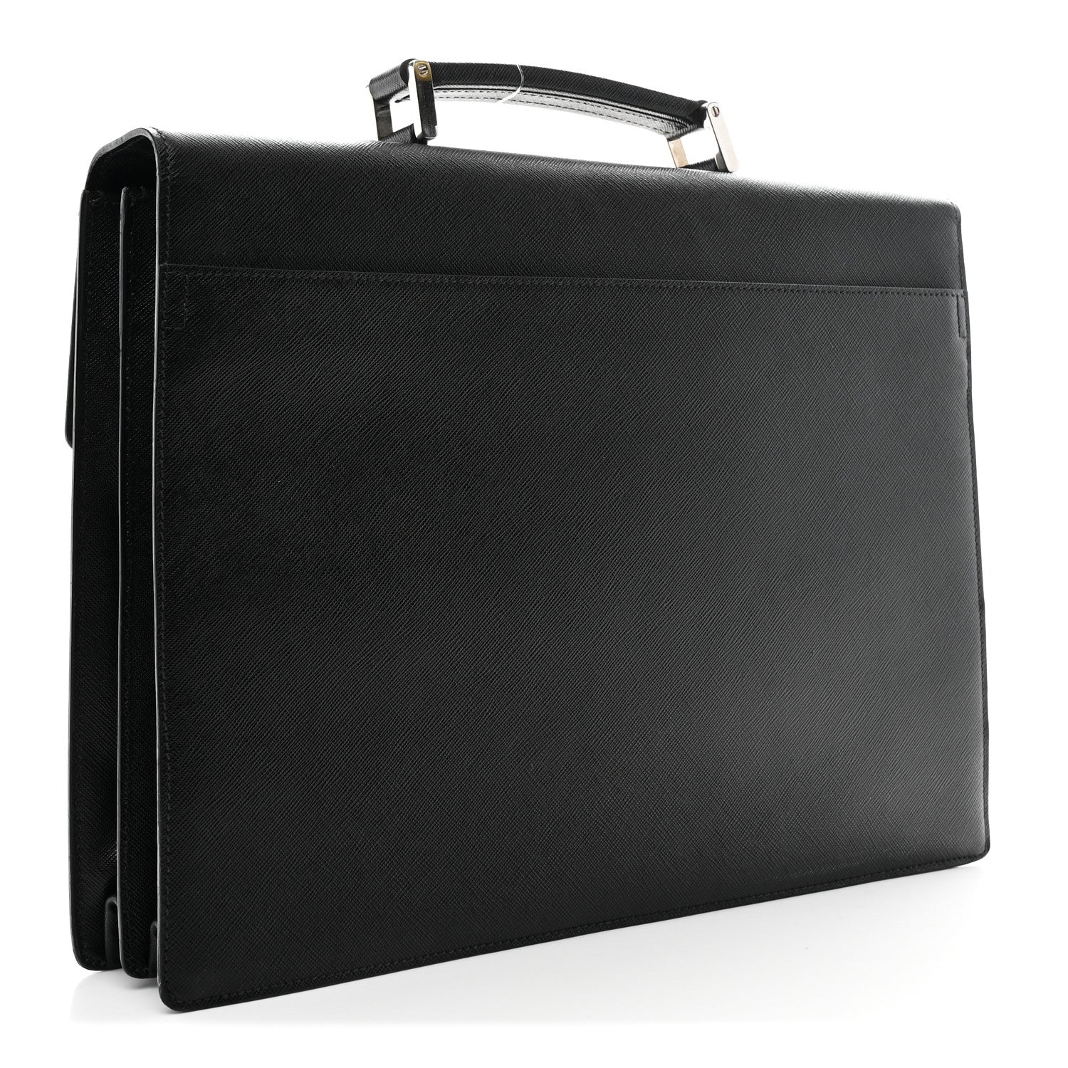 Prada Saffiano Briefcase Black 3 of 11