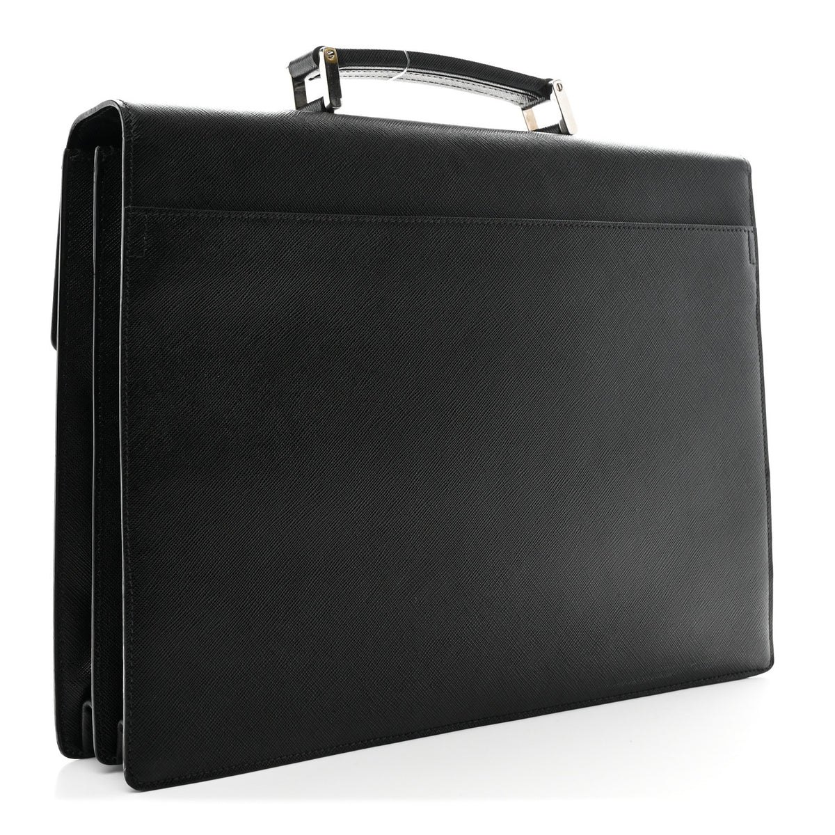 Saffiano Briefcase Black