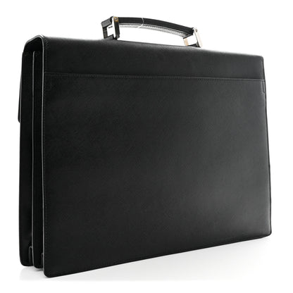 Prada Saffiano Briefcase Black 3 of 11