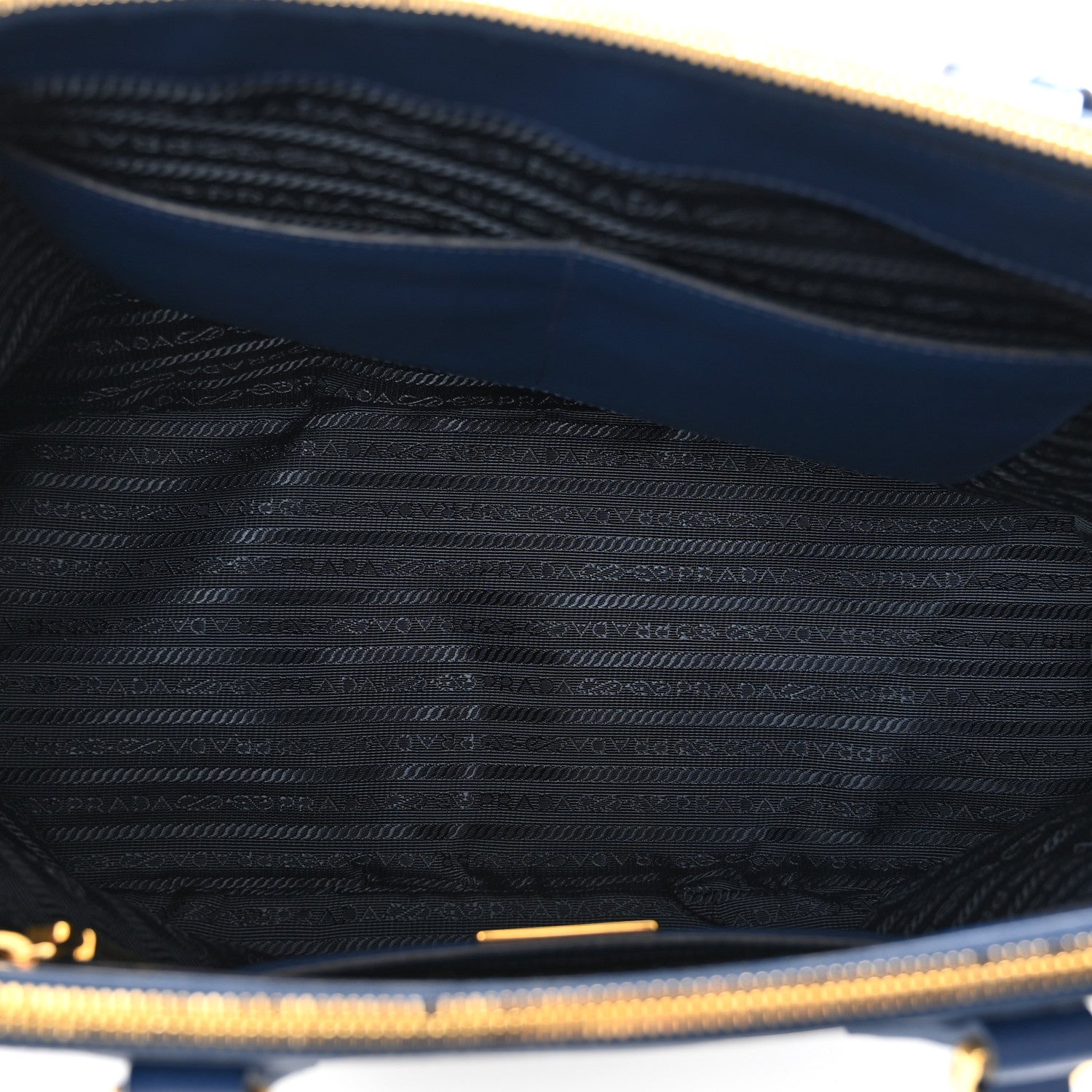 Prada Saffiano Large Galleria Double Zip Tote Bluette 5 of 11
