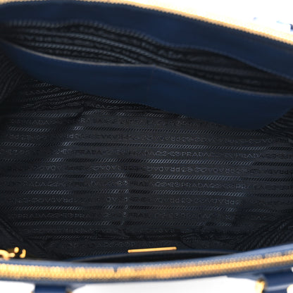 Prada Saffiano Large Galleria Double Zip Tote Bluette 5 of 11