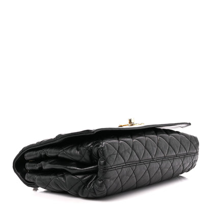 Chanel Calfskin Quilted Jumbo Soft Elegance Flap Black 4 of 11