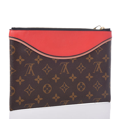 Louis Vuitton Monogram Tuileries Pochette Red 3 of 8