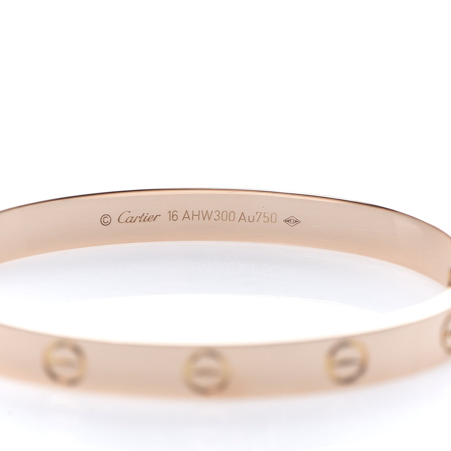 18K Pink Gold LOVE Bracelet 16