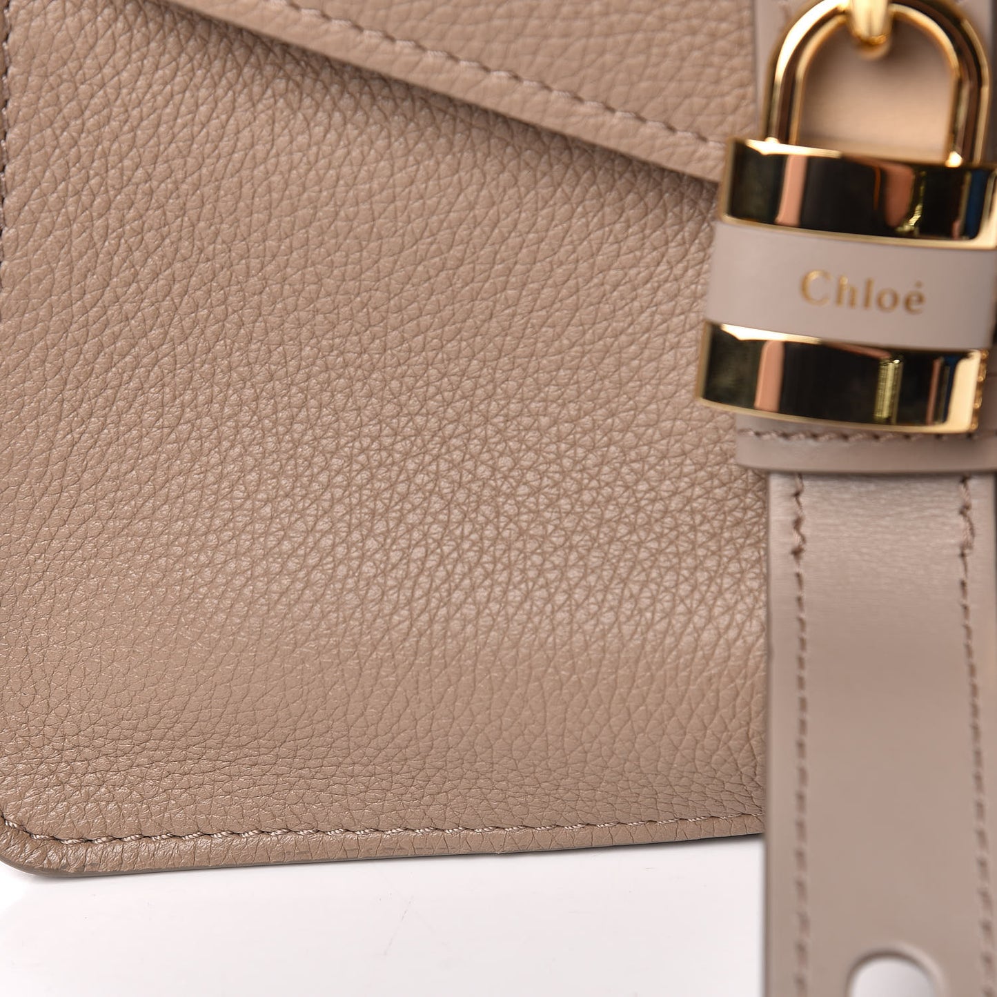 Shiny Grained Calfskin Medium Aby Day Shoulder Bag Motty Grey