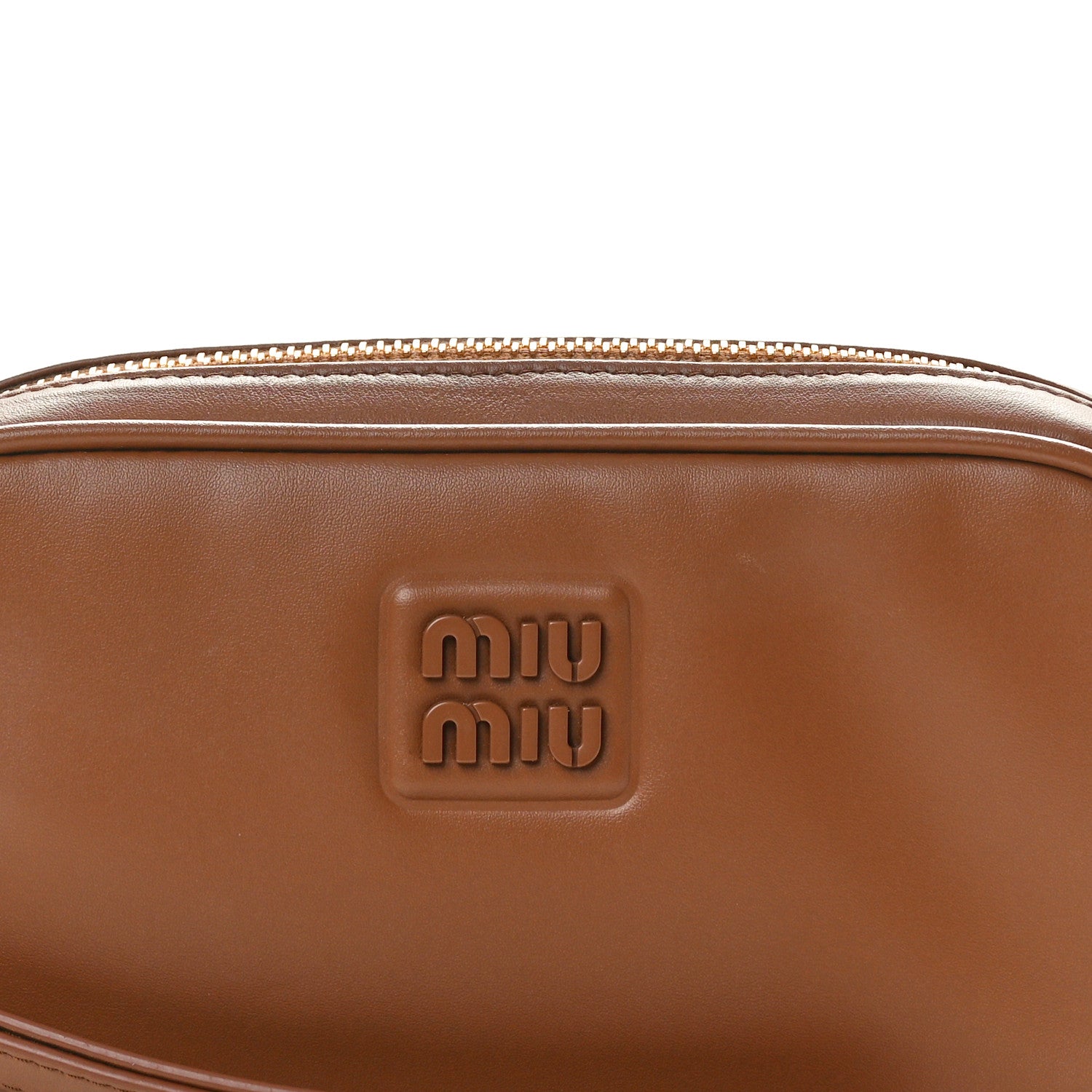 MIU MIU ブラウン ケース Miu Miu Nappa Arcadie Zipped Clutch Cognac 1546299 – FASHIONPHILE