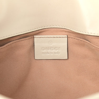 Gucci Calfskin Matelasse Mini GG Marmont Shoulder Bag White 6 of 9