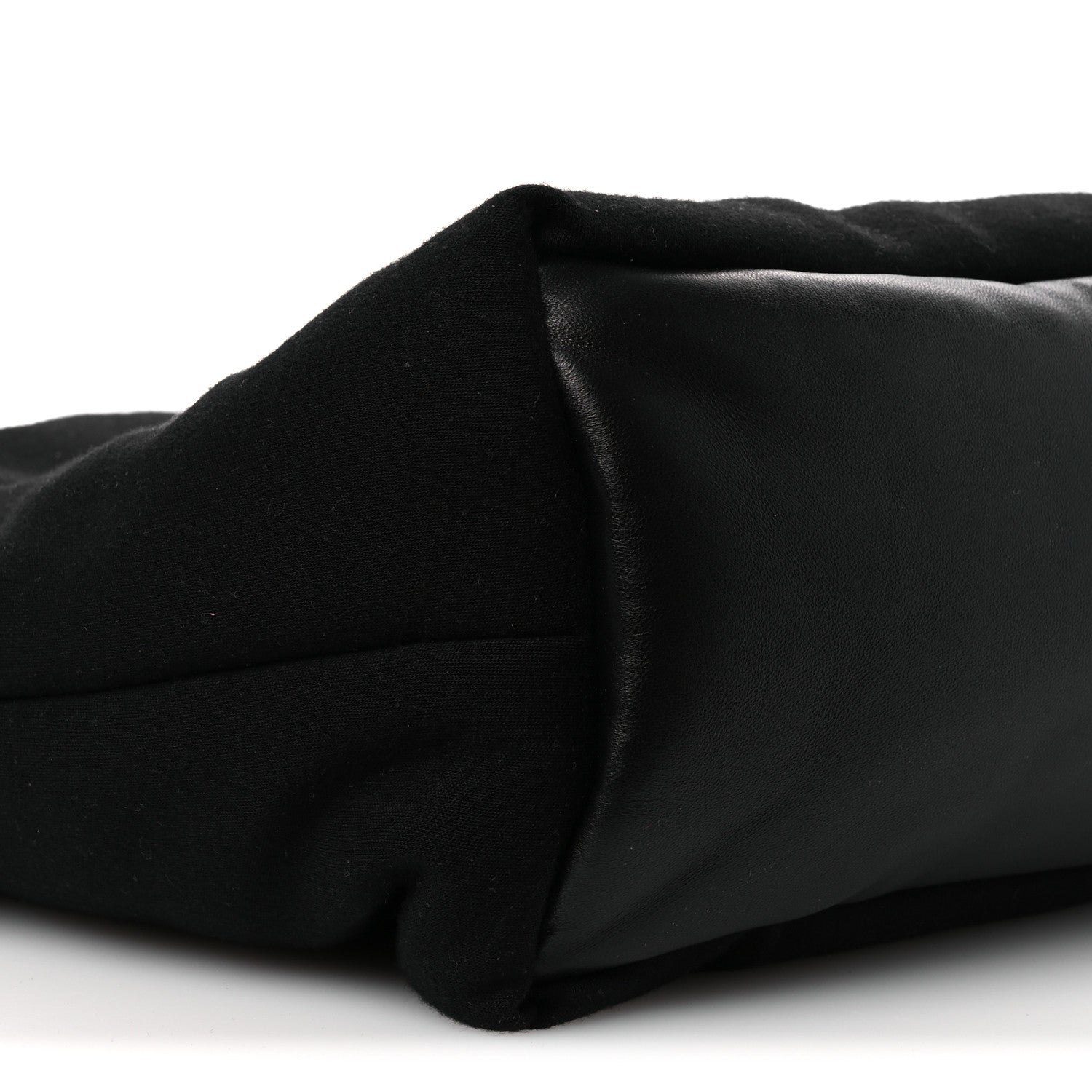 Saint Laurent Jersey Wide Puffer Tote Black 9 of 10