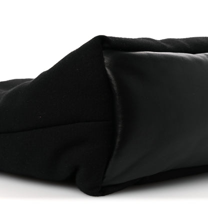 Saint Laurent Jersey Wide Puffer Tote Black 9 of 10