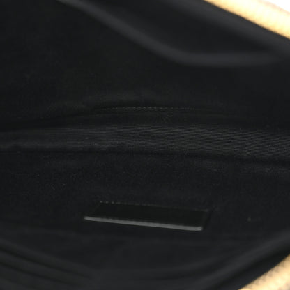 Saint Laurent Calfskin Matelasse Monogram Cassandre Tablet Pouch Black 5 of 9
