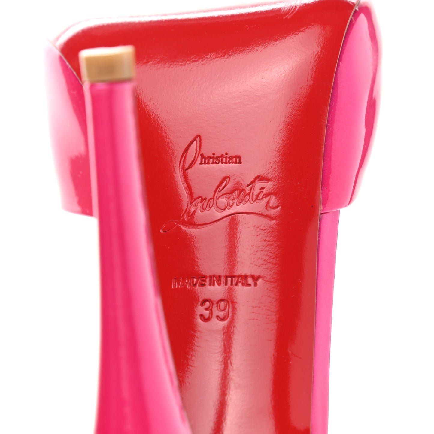 Metallic Patent Claudia 120 Pumps 39 Pink