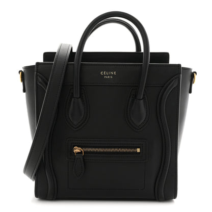 Celine Smooth Calfskin Nano Luggage Black 1 of 11
