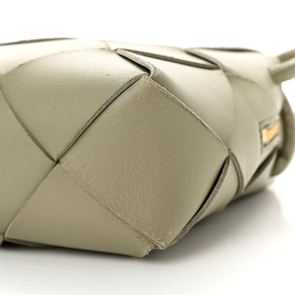 Bottega Veneta Lambskin Maxi Intrecciato Small Cassette Camera Bag Travertine 9 of 14