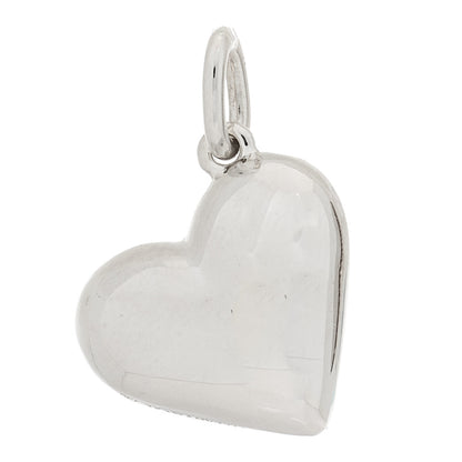 Tiffany 18K White Gold Platinum Diamond Etoile Heart Charm 3 of 4