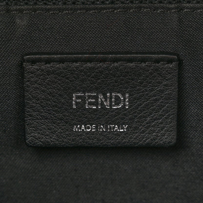 Fendi Nylon Vitello Dolce Elaphe Fox Fur Monster Eyes Backpack Black Natural Bordeaux Multicolor 6 of 13