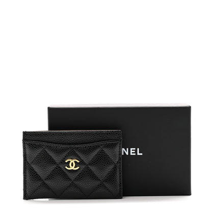 Chanel Caviar Quilted Card Holder Black 9 of 9