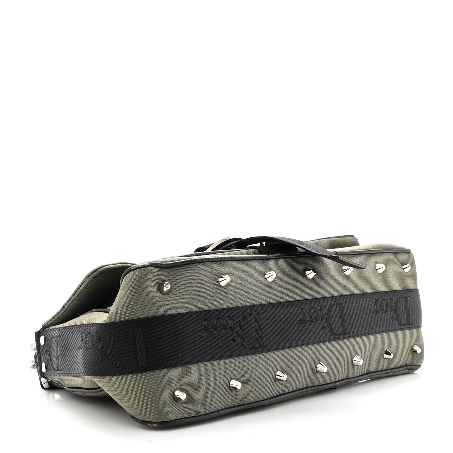 Christian Dior Coated Canvas Crystal Hardcore Bag Kaki 4 of 12