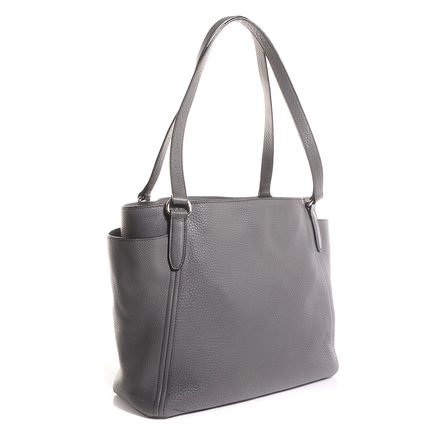 Vitello Daino Side Pocket Tote Marmo